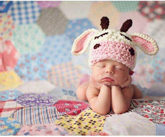 Knitted cow hat pattern