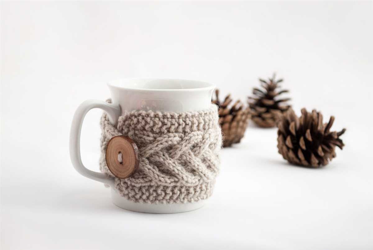 Knitted cup warmer patterns