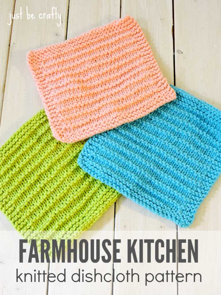 Knitted dishcloth pattern pdf