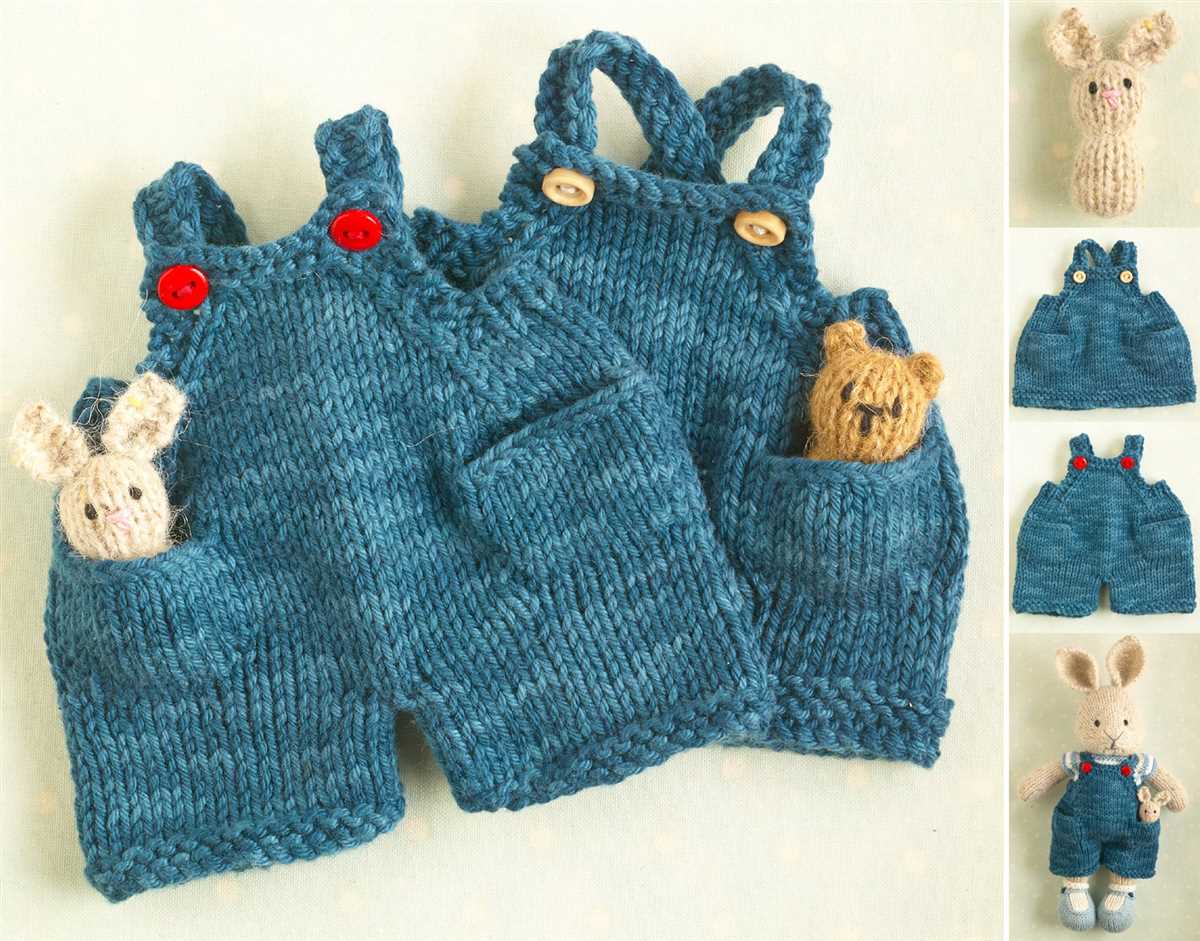 Knitted dungarees pattern