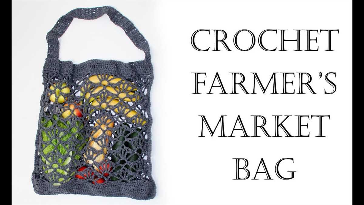 Knitted farmers market bag pattern