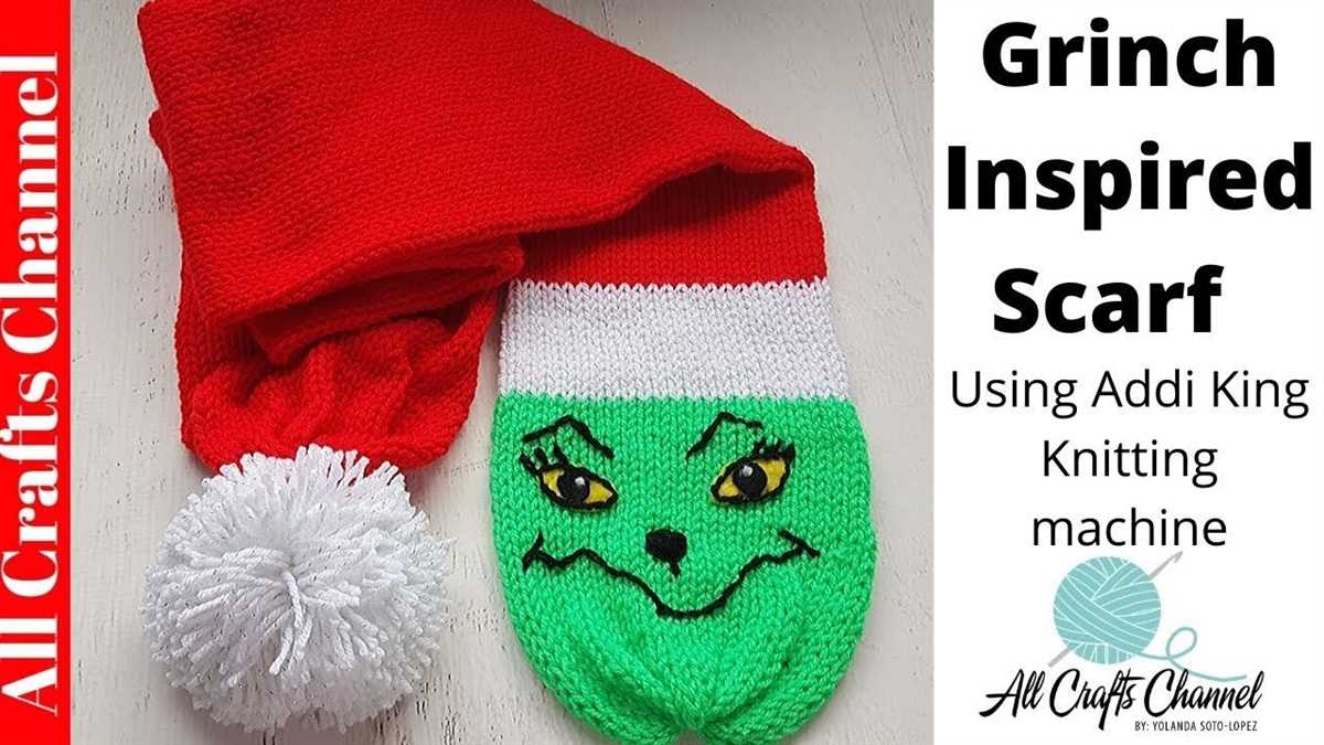 Knitted grinch pattern