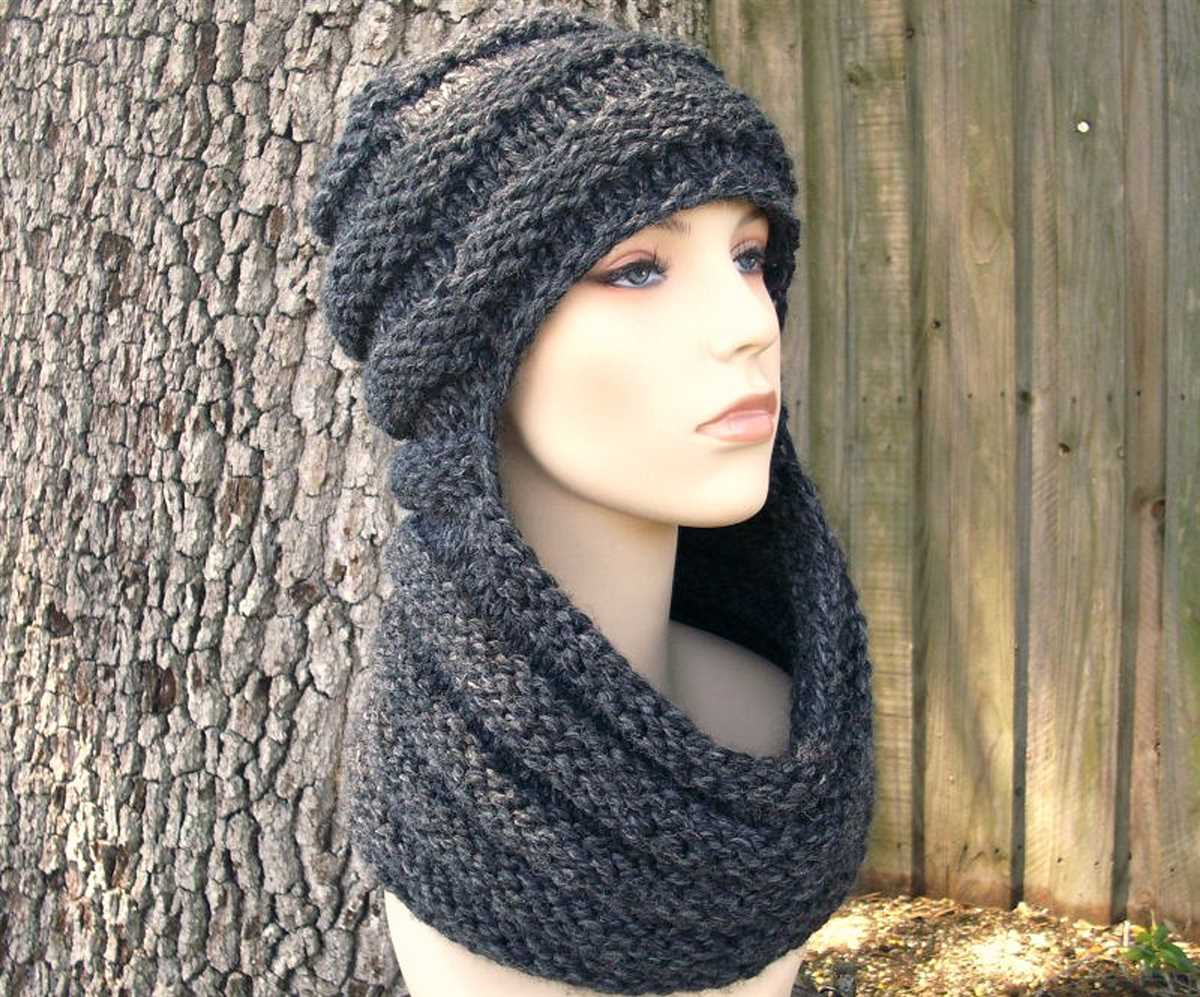 Knitted hat and scarf patterns