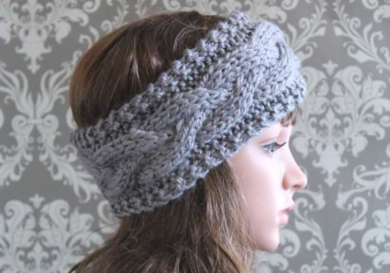 Knitted head band free pattern