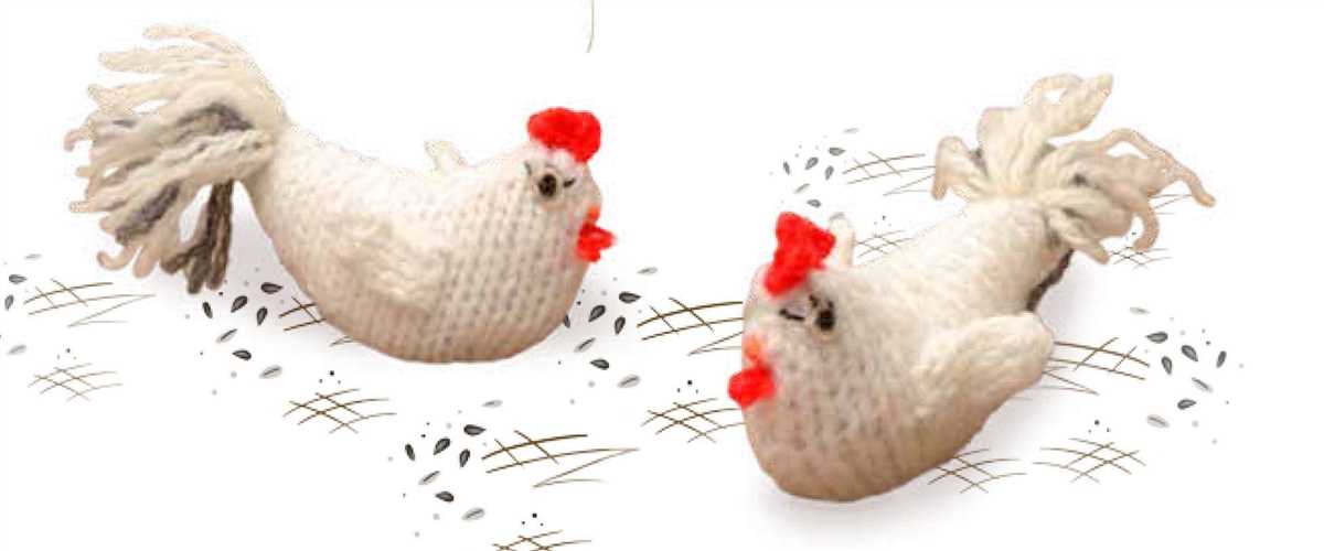 Knitted hen pattern free