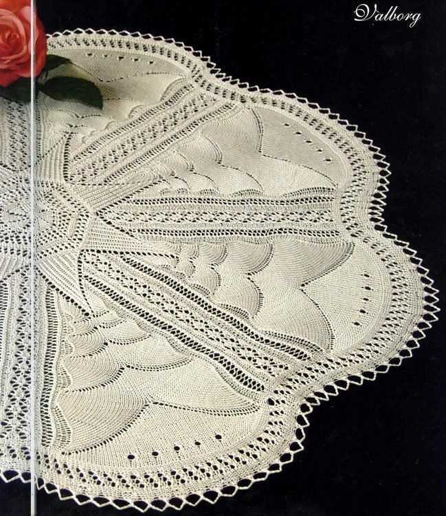 Knitted lace tablecloth patterns