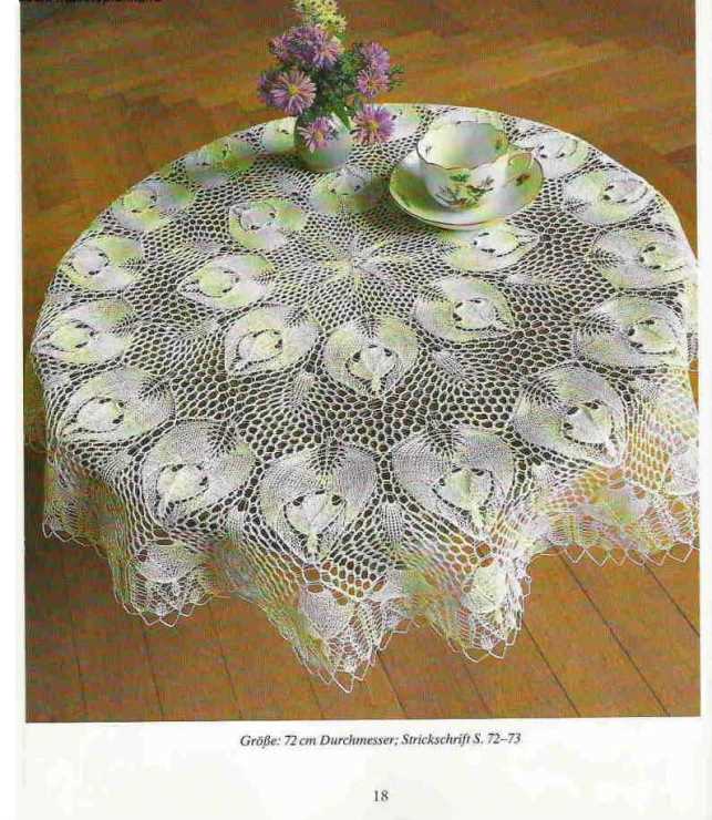 Knitted lace tablecloth patterns