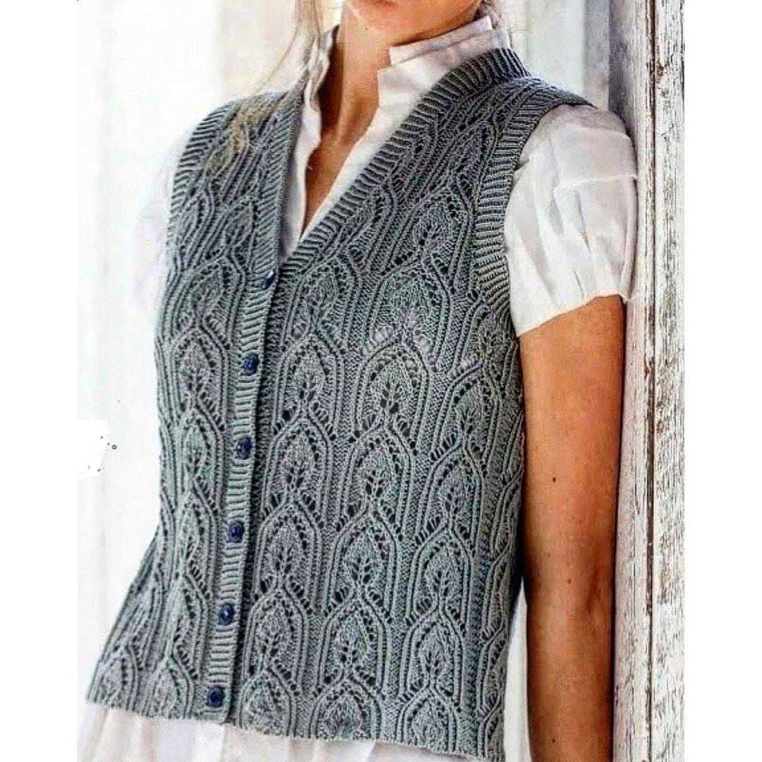 Knitted ladies vest pattern