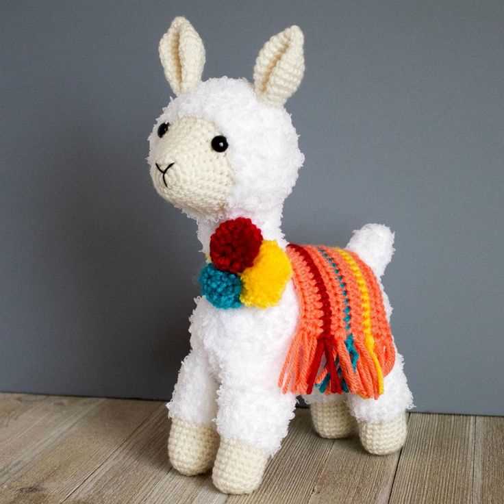 Knitted llama toy pattern