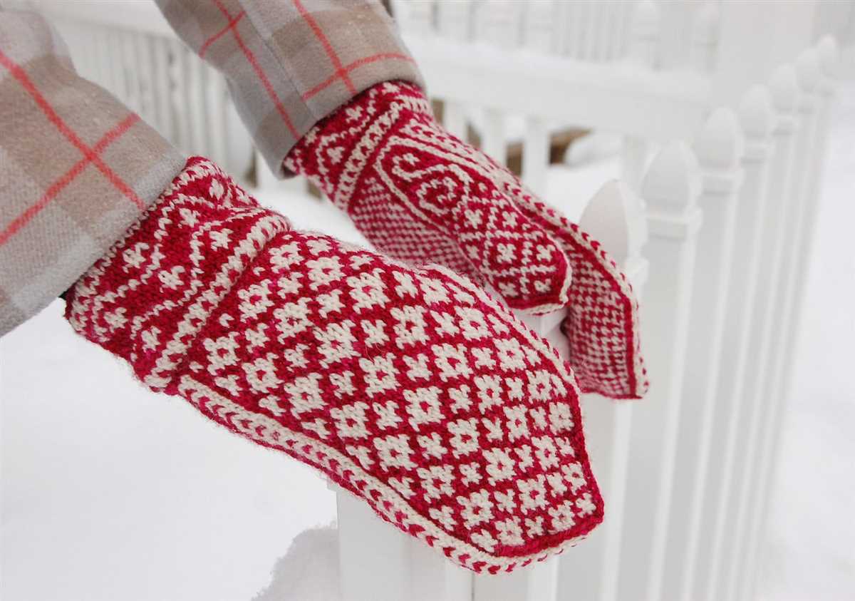 Knitted mitten patterns for adults