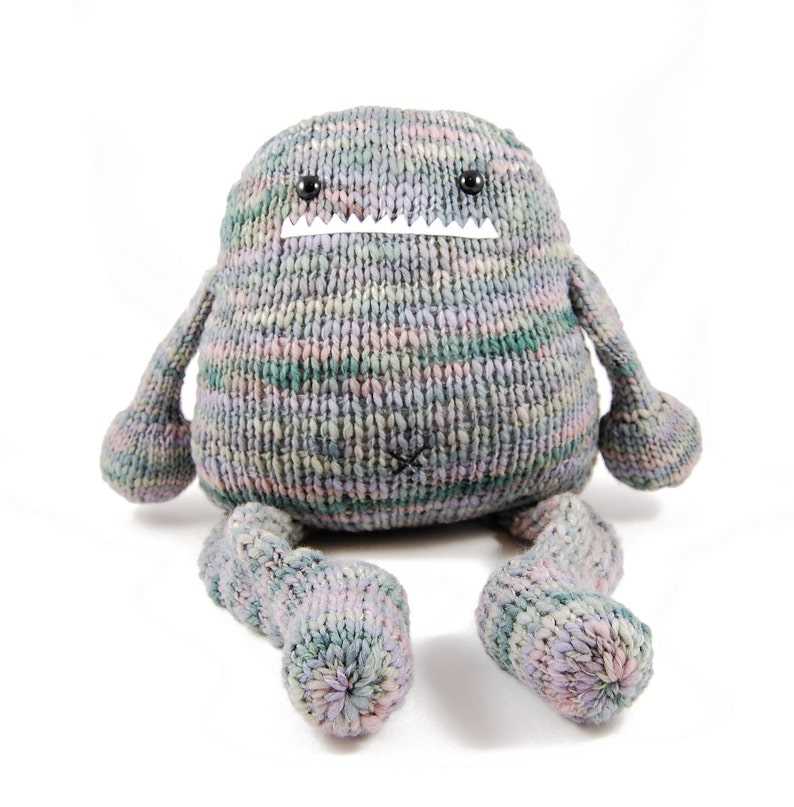 Knitted monster pattern