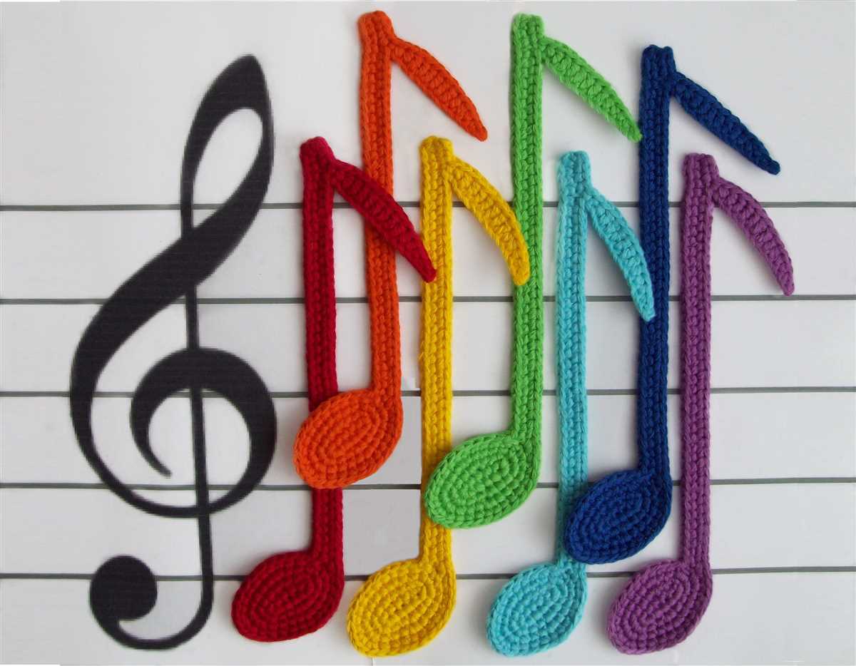 Knitted musical instrument patterns