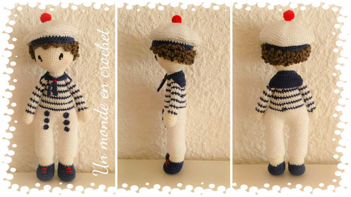 Knitted sailor hat pattern