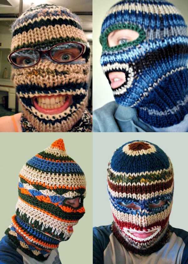 Knitted ski mask pattern free