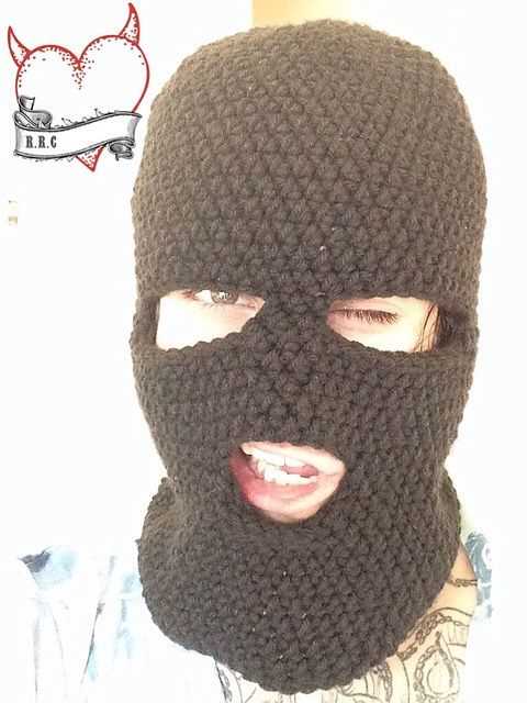 Knitted ski mask pattern free