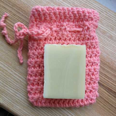 Knitted soap saver bag pattern