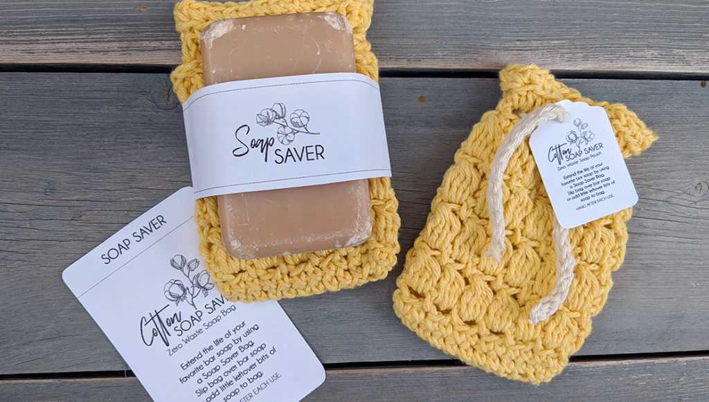 Knitted soap saver free pattern