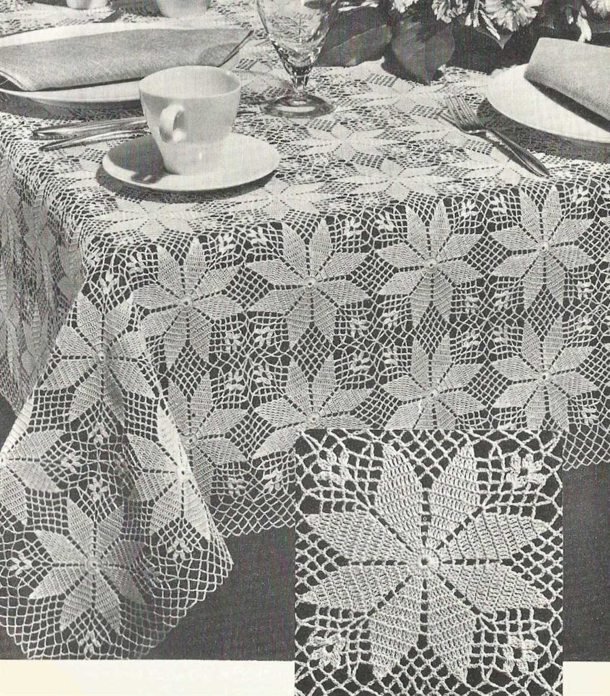 Knitted tablecloth patterns free