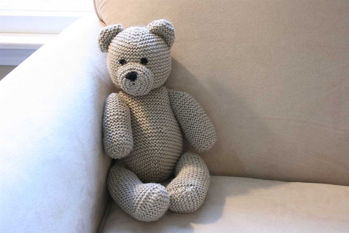 Knitted teddy bear free pattern