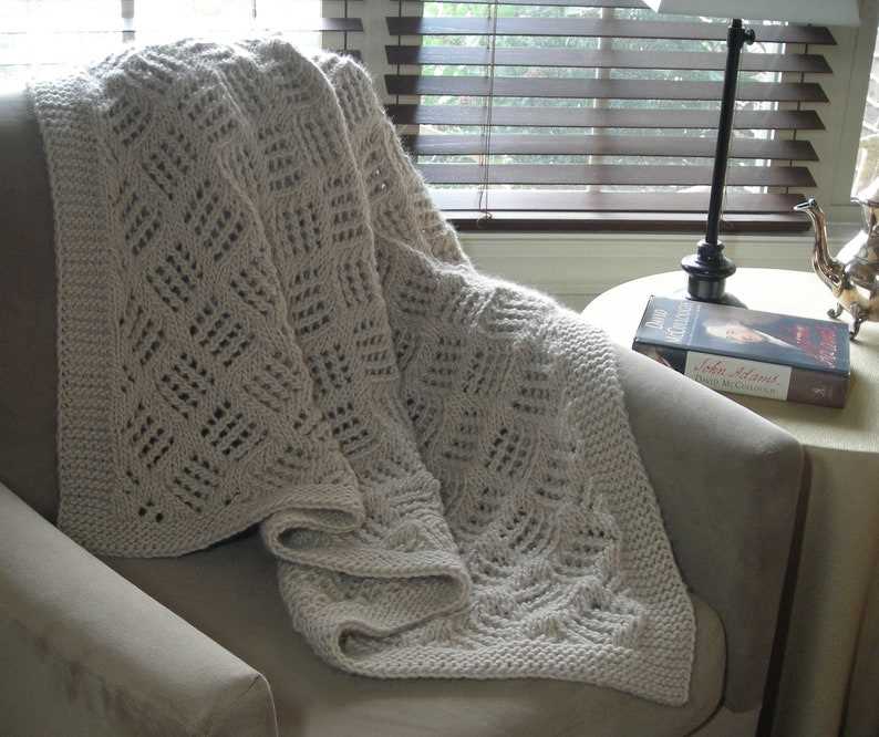 Knitted wedding blanket pattern