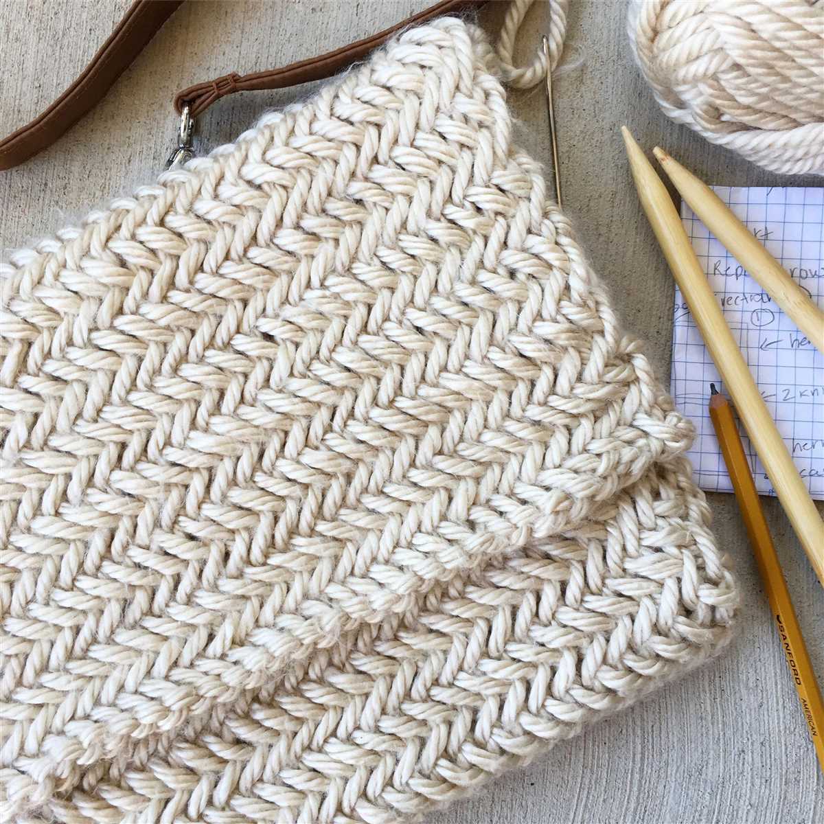 Knitting a klaffate patterns