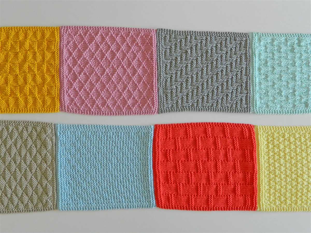 Knitting blocks patterns