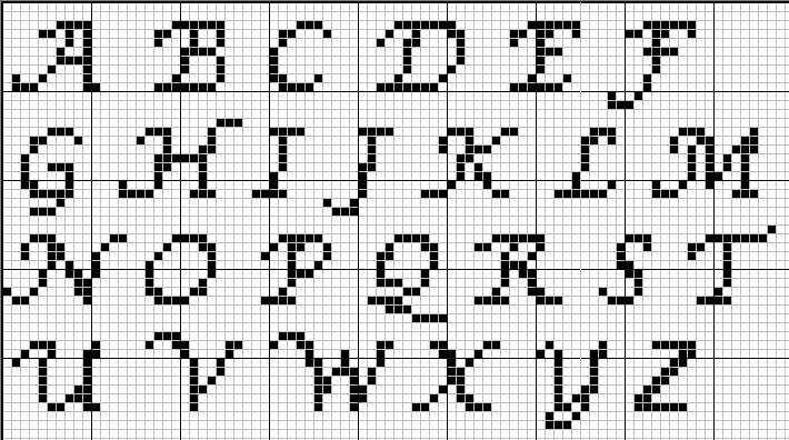 Knitting letters pattern generator