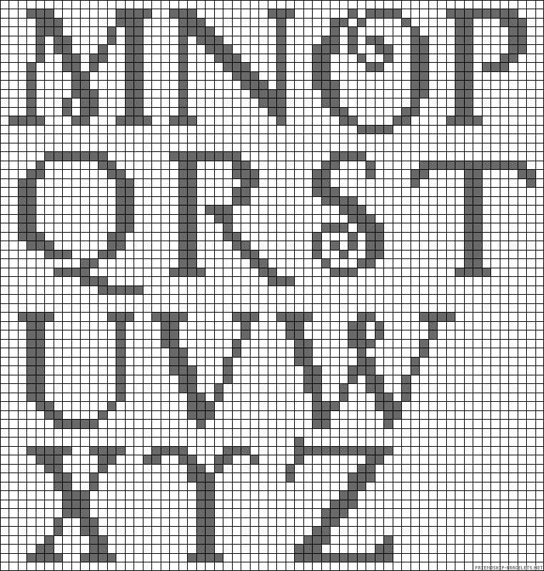 Knitting letters pattern generator