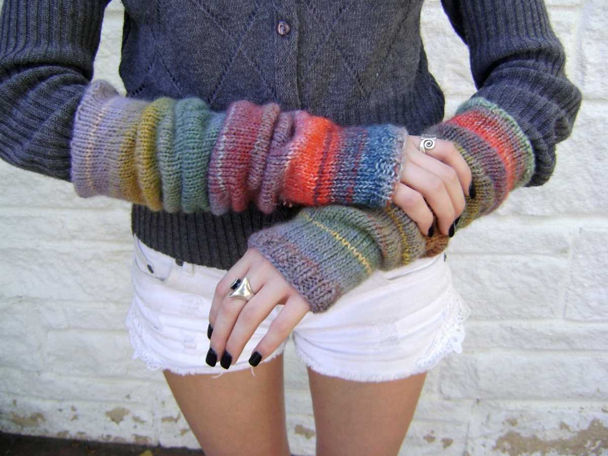 Knitting pattern arm warmers