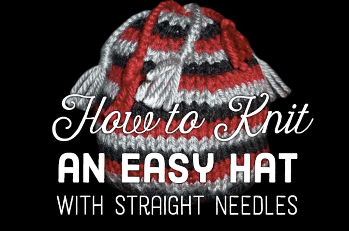 Knitting pattern beanie hat straight needles