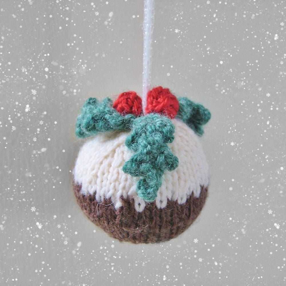 Knitting pattern christmas pudding