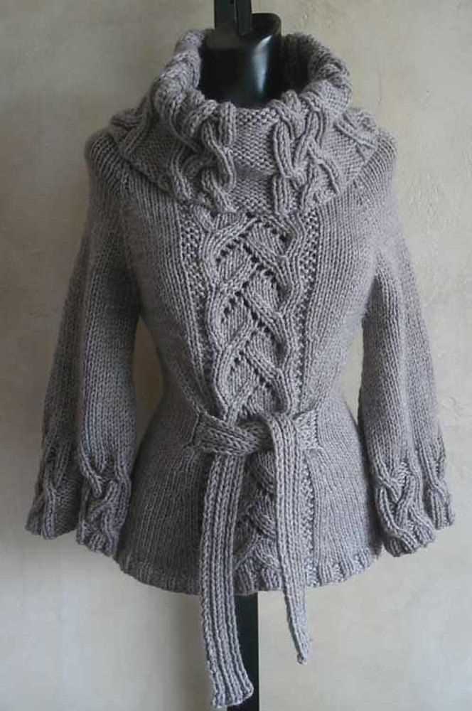 Knitting pattern cowl neck sweater