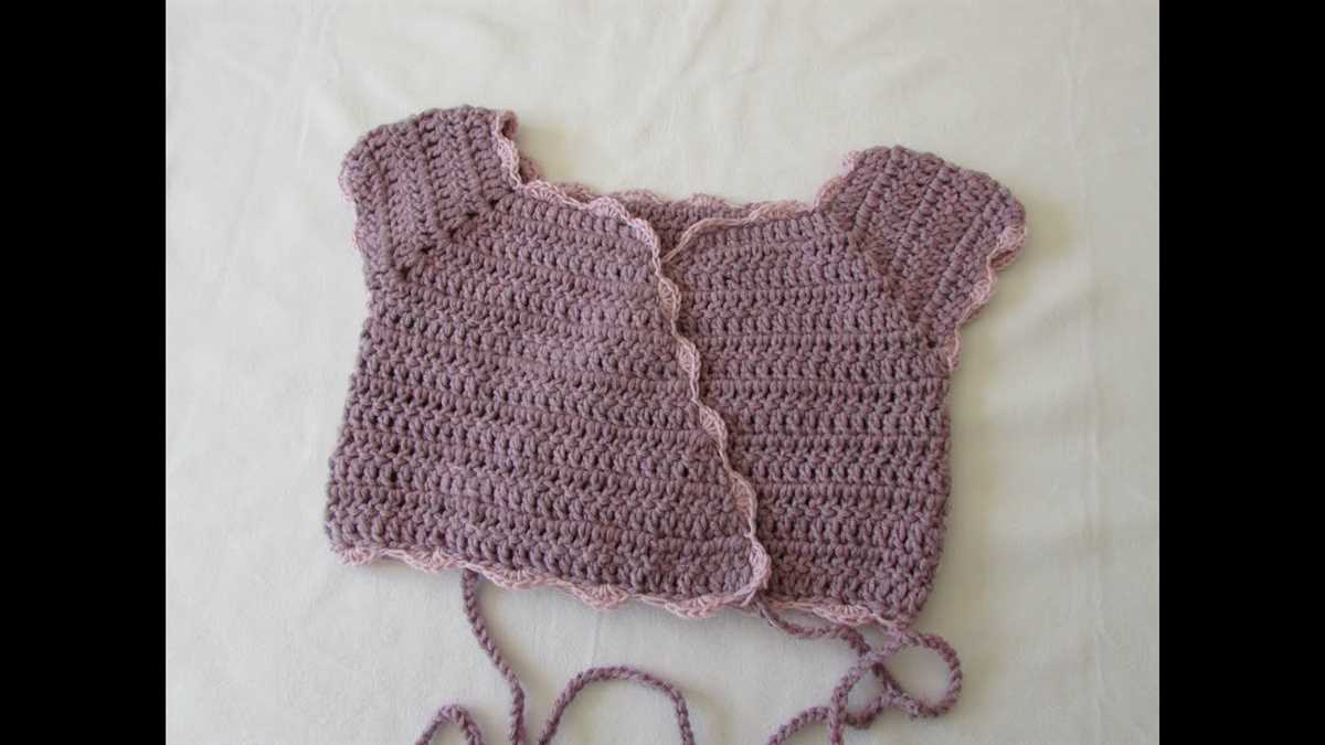 Knitting pattern for ballet crossover cardigan