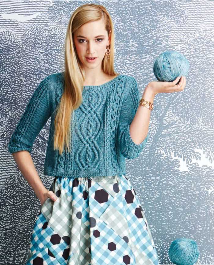 Knitting pattern for cropped sweater