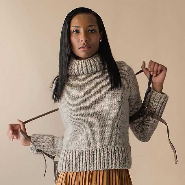 Knitting pattern for cropped sweater