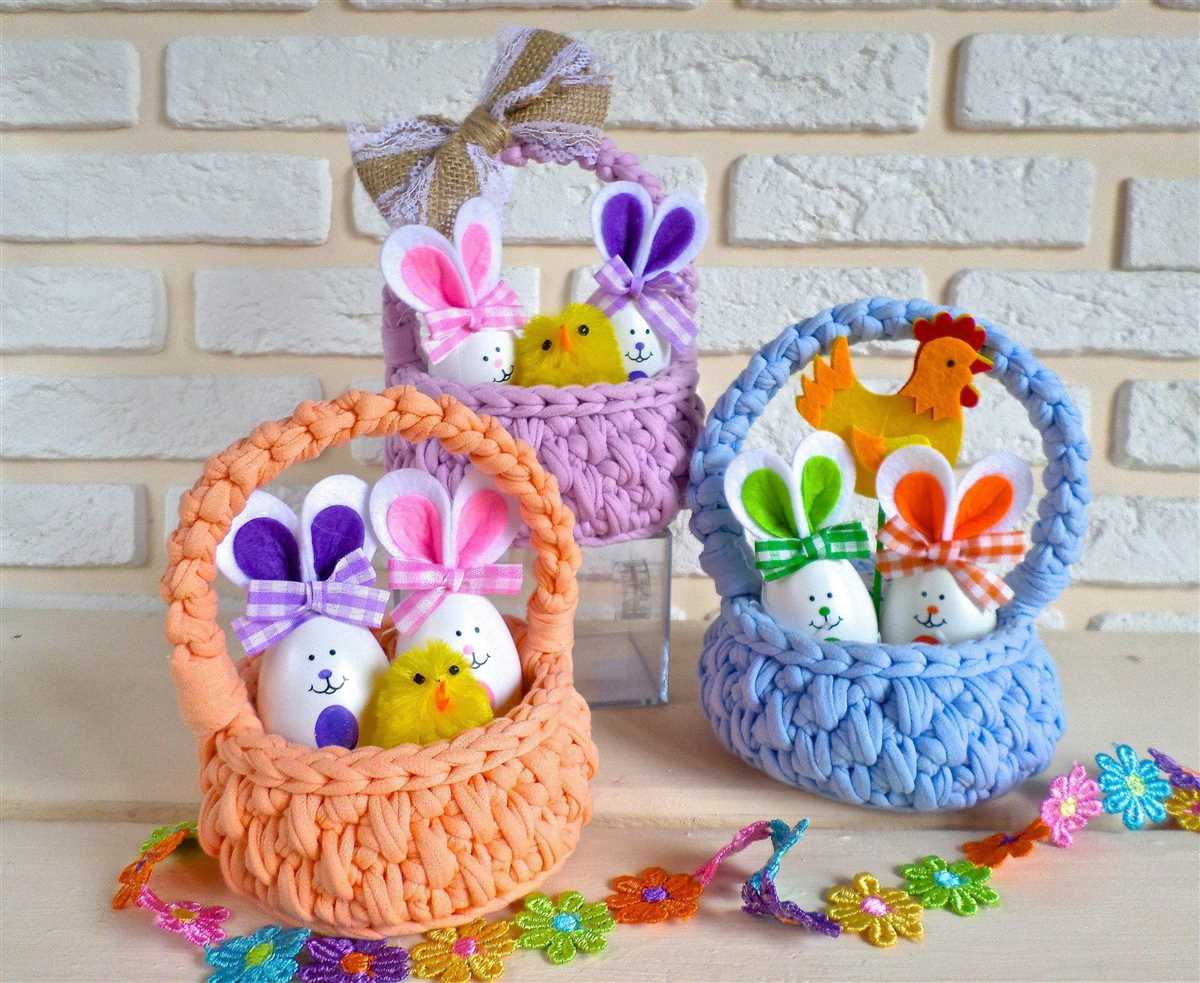 Knitting pattern for easter basket