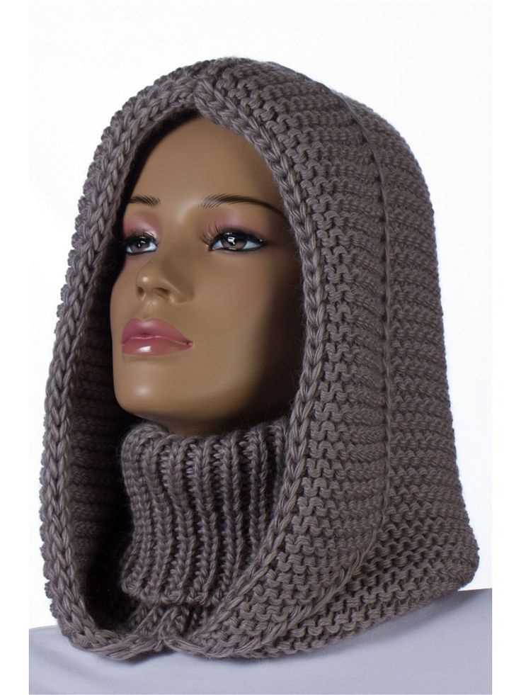 Knitting pattern for hat with scarf attached