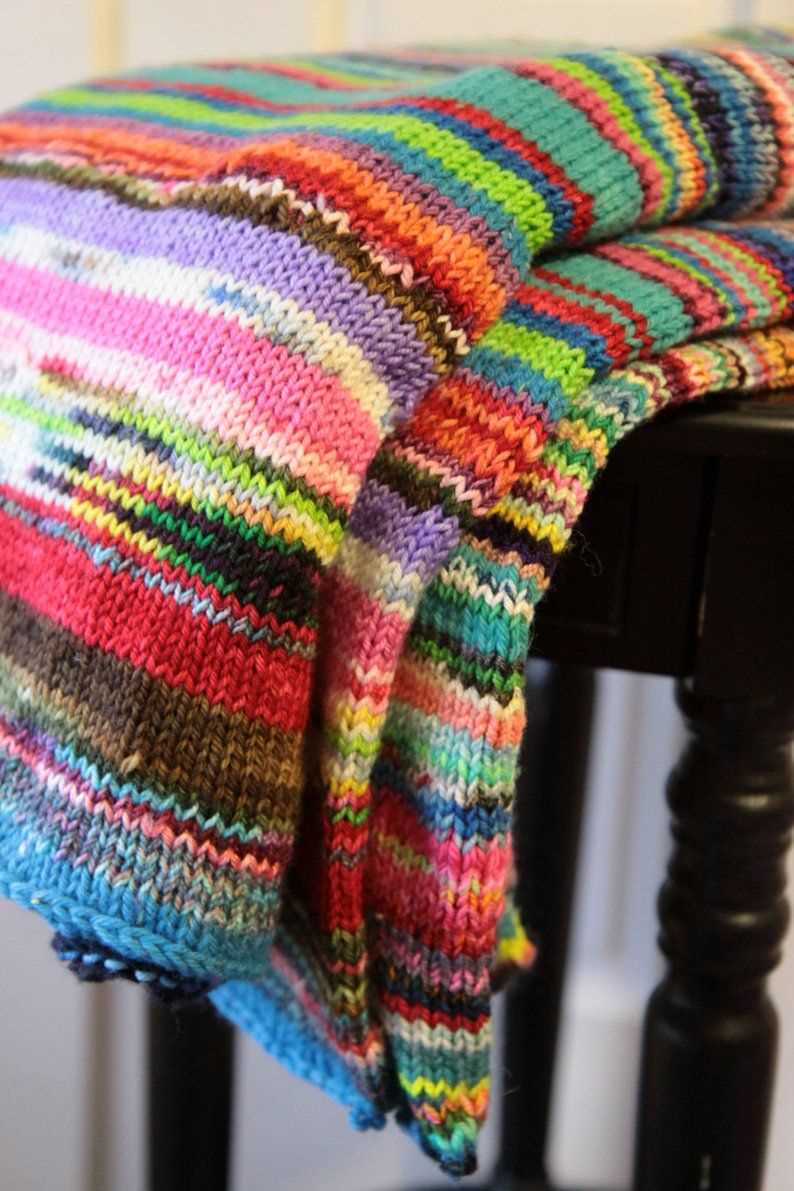 Knitting pattern for lap blanket