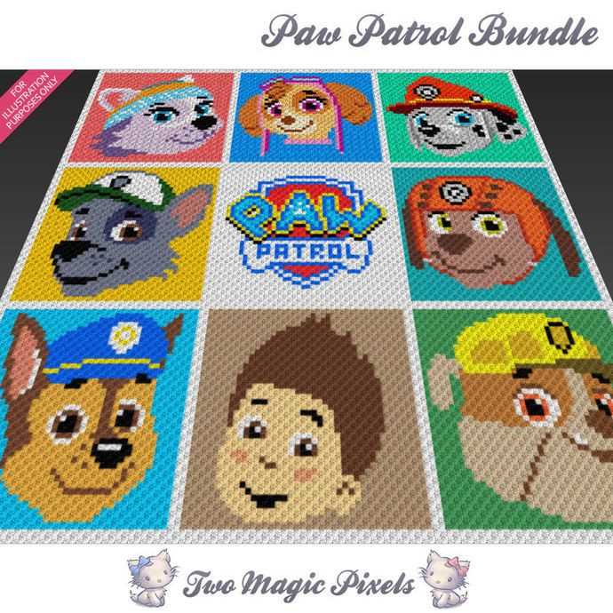 Knitting pattern for paw patrol characters