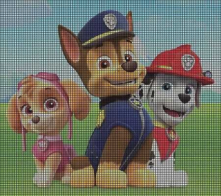 Knitting pattern for paw patrol characters