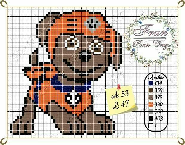 Knitting pattern for paw patrol characters