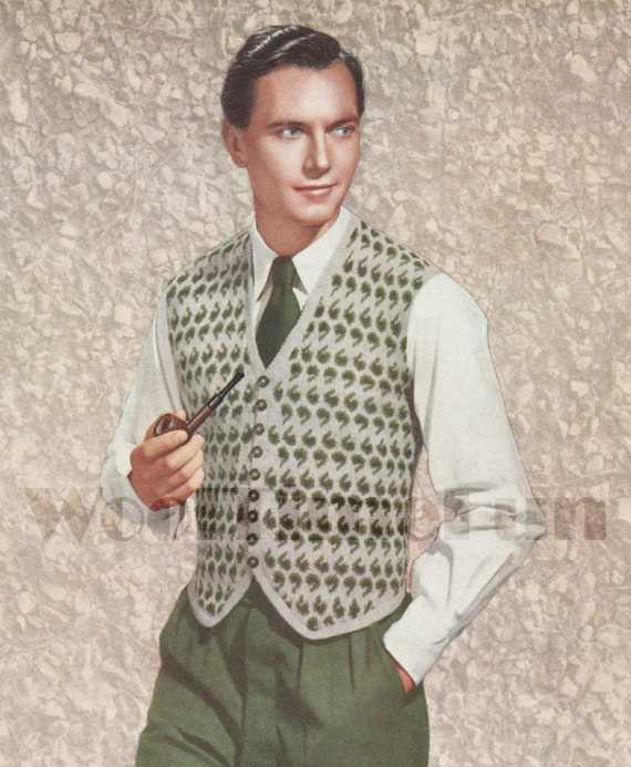 Knitting pattern for waistcoat