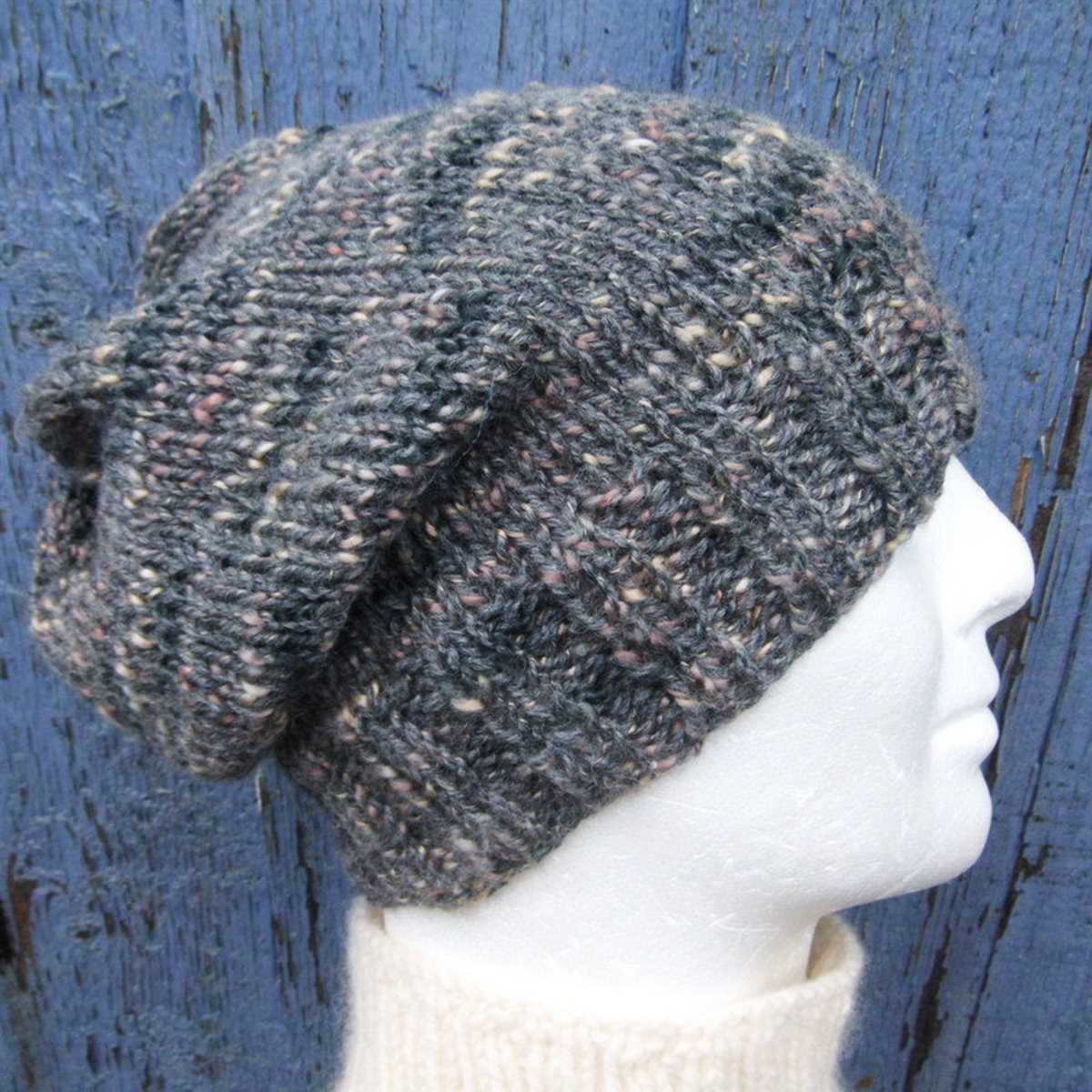 Knitting pattern slouchy hat