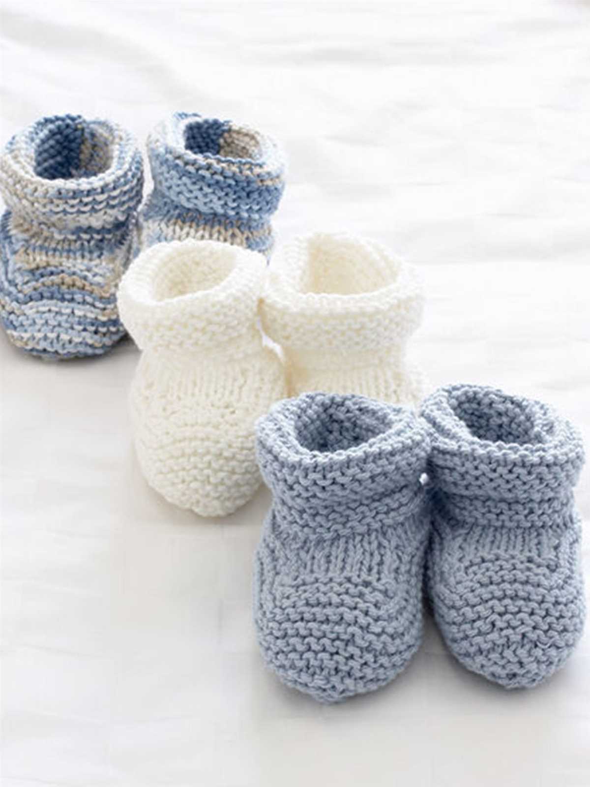 Knitting patterns for baby booties