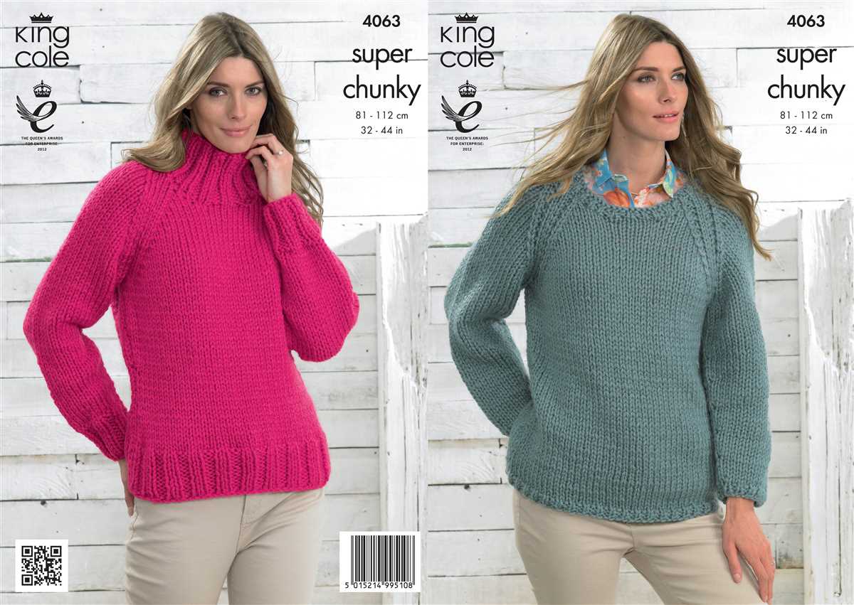 Knitting patterns for chunky jumpers