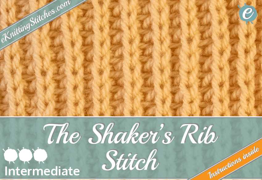 Knitting ribbing stitch patterns