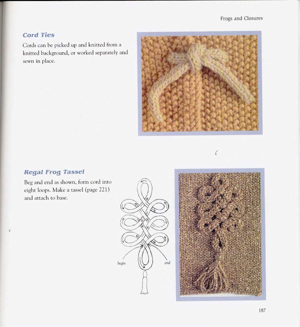 Knitting embellishments patterns