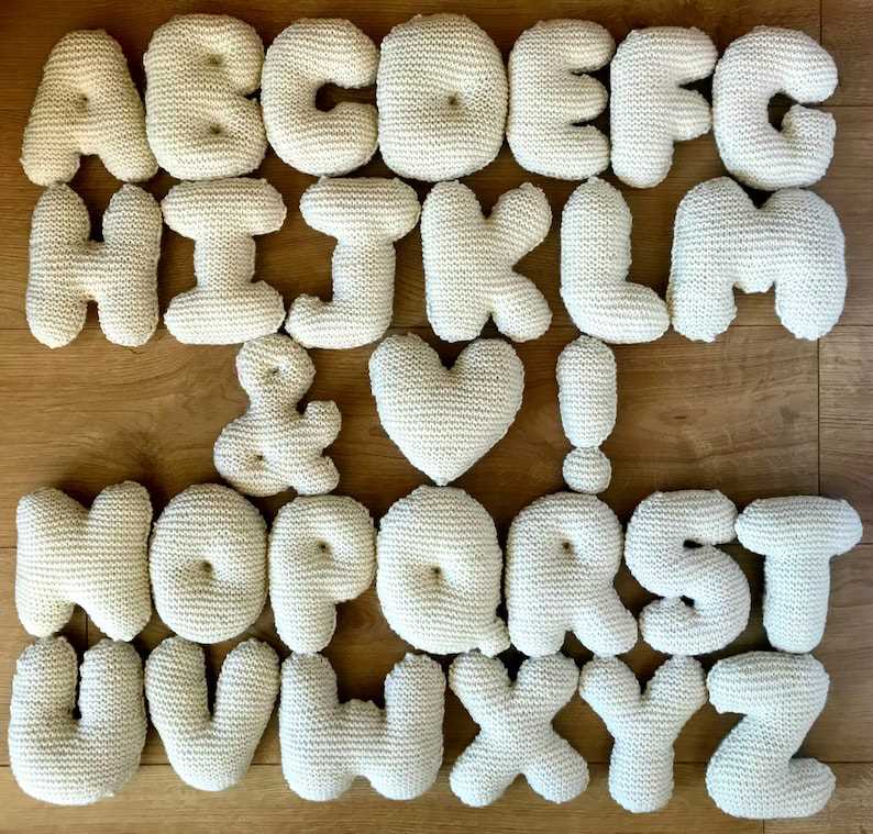 Knitting letters pattern generator