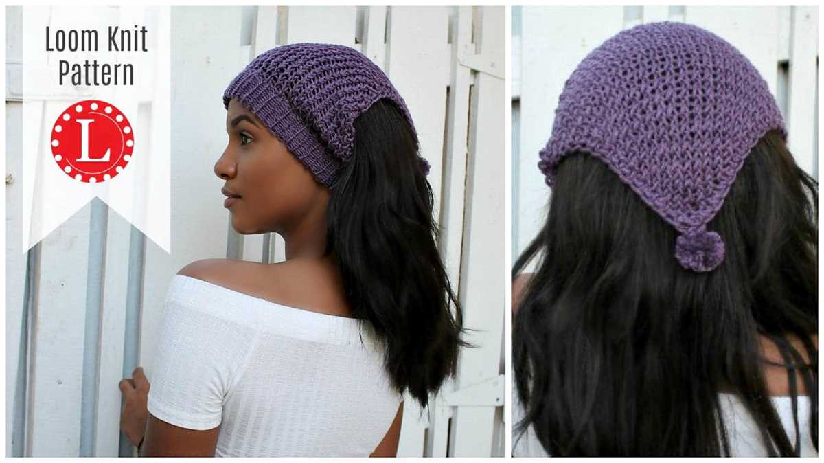 Knitting loom ear warmer pattern