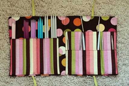 Knitting needle holder pattern